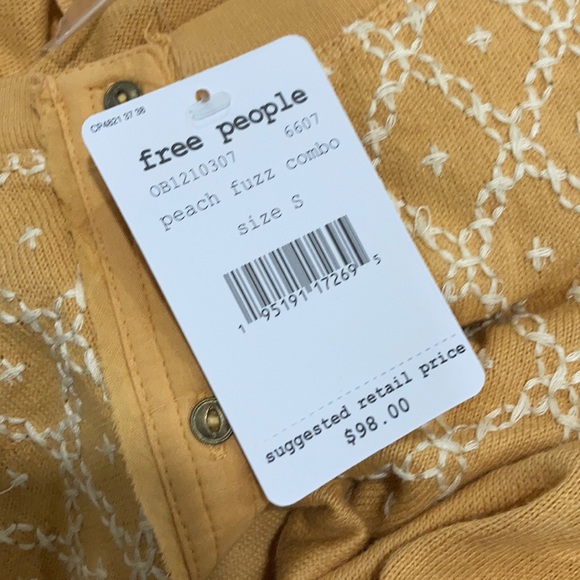 NWT Free People Free Spirit High-Low Henley* - Picture 6 of 6